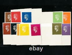France Stamps VF Rare set of 12 color essays