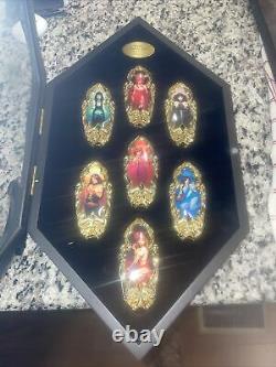 Franklin Mint-Seven Deadly Sins-7 Collector Knives withWall Display-Very Rare Set