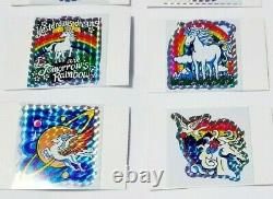Full Set of 12 Very Rare Vintage Unicorn Vending Machine Prism Stickers