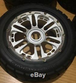 Genuine Rc4wd Billet Alloy Wheels Set (4) For Hpi Baja 5b (very Rare)