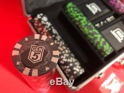 Glock Poker Set With Glock Perfection Sticker Decal Genuine Very Rare