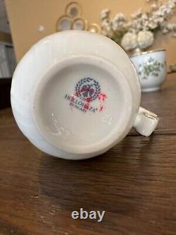 HOLLOHAZA Vintage collectible Hungary 5 piece porcelain tea set very rare