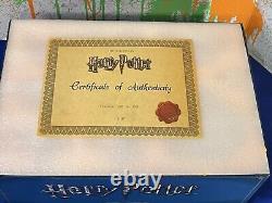 Harry Potter Hogwarts Houses Tea Set VERY RARE By Ukonics- displayed, never used