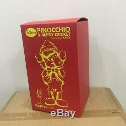 Kaws Disney Pinocchio Jiminy Cricket Figure Set With BOX Very Rare