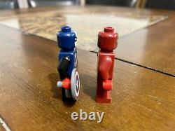 Lego 2012 Toy Fair Captain America & Iron Man Minifigures Sdcc Very Rare