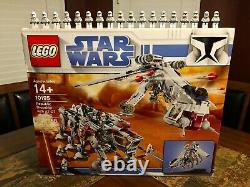 Lego Star Wars 10195 Republic Drop Ship At-ot Walker Bonus Figs Very Rare