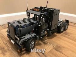 Lego Technic MOC Truck based on 8285 + flatbed trailer. Very rare. Assembled