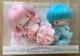 Little Twin Stars Soft Vinyl Doll Set Kikilala Very Rare Sanrio Japan New Fs