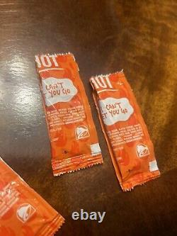 MISPRINTED And FOLD ERROR Taco Bell sauce packet Set VERY RARE