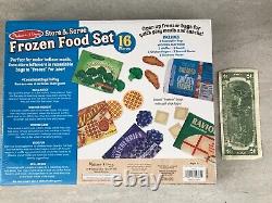 Melissa & Doug Store & Serve Frozen Food Set? Very Rare New Sealed? 16 Pc Set