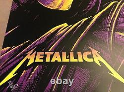 Metallica Very Rare Autographed Poster Set Blackened Maxx242 #2/30