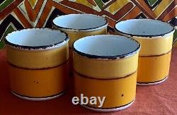 Midwinter Stonehenge Sun Cylinder Bowls Set Of 4 Very Rare And Great Condition
