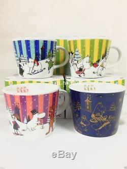 Moomin Mug Tea Cup Limited Edition Sold at ONLY KFC Japan Set of 4 VERY RARE