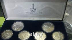 Moscow Olympics Xx11 6 Coin Set 1980 U. S. S. R. (russian Federation) Very Rare