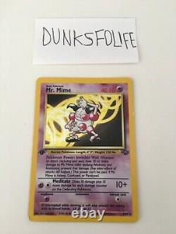 Mr Mime Pokemon Card 1st Edition Jungle Base Set Holo 6/64 Very Rare Must See