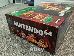 NINTENDO 64 Donkey Kong N64 Console Set CIB VERY RARE