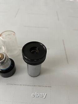 Nikon Phase Contrast Microscope Objective Lens 10 Set with Turret VERY RARE