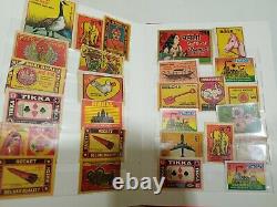 OLD MATCHBOX LABELS INDIA VINTAGE Thematic RARE SET OF 156 pcs album very good