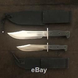 Original BlackJack Knives Anaconda 1 & 2 Set Very Rare, I & II Sheaths, Japan