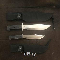 Original BlackJack Knives Anaconda 1 & 2 Set Very Rare, I & II Sheaths, Japan