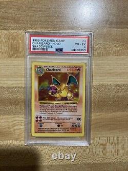 PSA 4 Shadowless Charizard #4/102 Holo Pokemon Base 1999 Very Good To Excellent