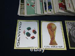 Panini WM WC 1990 Italia 90, complete sticker set/Komplettsatz, rare, very good