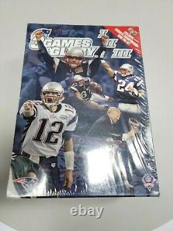Patriots 3 Games to Glory I II III With Exclusive Pin Box Set BRAND NEW! VERY RARE