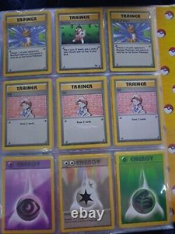 Pokemon 1999 authentic very rare mint base set trainer cards