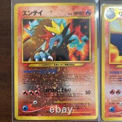 Pokemon Card Charizard & Pichu & Entei Holo Promo Set Japanese Very Rare