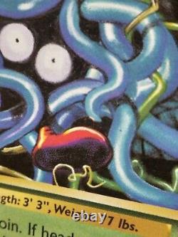 Pokémon Cards Base Set Tangela Donut Ink Hickey Misprint 1999 Very Rare LP WOTC