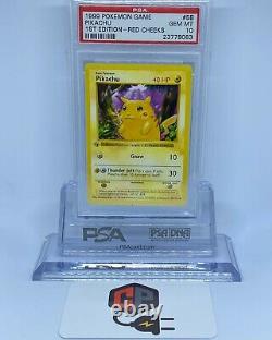 Pokemon Pikachu RED Cheeks 1999 1st Edition PSA 10 (VERY RARE) Base Set