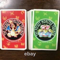 Pokemon Red & Green Trump Poker Card Charizard 1996 Playing Cards Very Rare Used