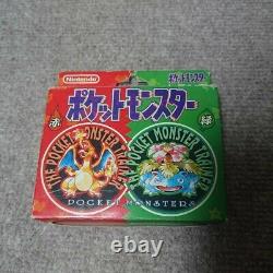 Pokemon poker card Red & Green Playing Cards 1996 Charizard From JP Very Rare