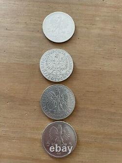 Polish Coins Set Very Rare Silver Very Good Condition