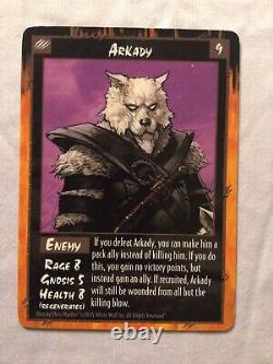 RAGE CCG Arkady Promo card, White Wolf Werewolf Very Hard to Find