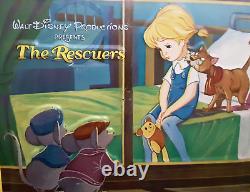 RARE 1977 The Rescuers Disney Metal Lunch Box & Thermos Very Nice Lunchbox Set