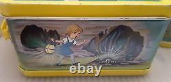 RARE 1977 The Rescuers Disney Metal Lunch Box & Thermos Very Nice Lunchbox Set
