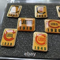 RARE Chicago Cubs Vintage Pin Set Very Nice Looking Set In Case Scarce