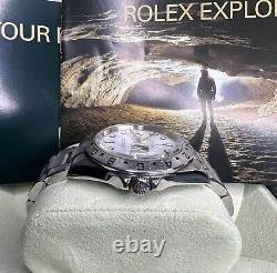 ROLEX EXPLORER II 16570 Polar/White 3186 Complete Set BOX & PAPERS VERY RARE