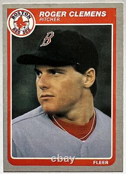 Rare 1984-85 Fleer Roger Clemens Rookie Card Rc #155 Boston Red Sox