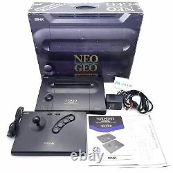 Rare SNK NEO GEO AES Console System Complete Set Boxed Very Good Condition