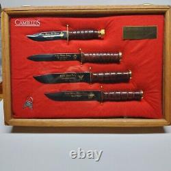 Rare Very Limited Camillus WW II Armed Services Commemorative Knife Set