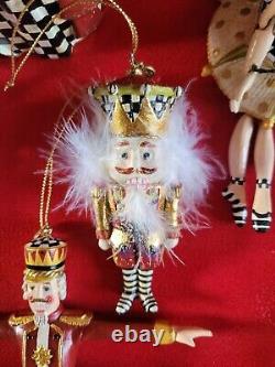Retired Mackenzie Childs Ornament Nutcracker Suite Set LOT Very Rare Collection