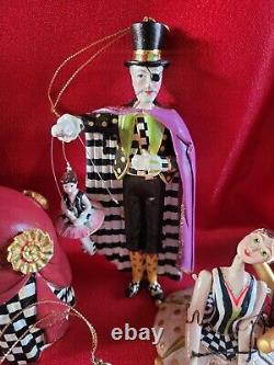 Retired Mackenzie Childs Ornament Nutcracker Suite Set LOT Very Rare Collection