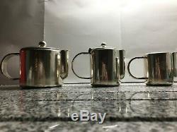 SS NORMANDIE Christofle First class Luc Lanel Tea set silver plated VERY RARE