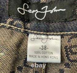 Sean John Monogram Denim Set Jacket Pants Very Rare Set Diddy Hip Hop