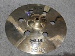 Set of 3 Sabian AAX Air Splash Cymbals-8, 10 and VERY RARE 12 Prototype Size