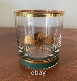 Set of 4 Very Rare Limited Edition Santa Anita Park Whiskey Glasses