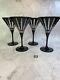 Set Of (4) Very Rare Vintage Exquisite Art Deco Martini Glasses. Cut To Clear
