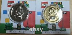 Set of LEGO SUPER MARIO COLLECTIBLE COIN GOLD AND SILVER COLOR Very RareNEW